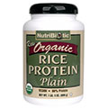 Nutribiotic Organic Rice Protein, Plain, 21 Ounce