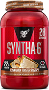 BSN SYNTHA-6 Whey Best Protein Powder with Micellar Casein, Milk Isolate, Cinnamon Toaster Pastry, 28 Servings