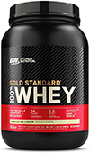 Optimum Nutrition Gold Standard 100% Whey Best Protein Powder, Vanilla Ice Cream, 2 Pound