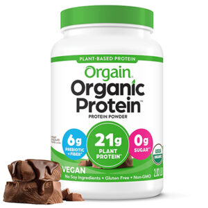 Orgain-Organic-Vegan-Protein-Powder-Creamy-Chocolate-Fudge-21g-Plant-Based-Protein-Gluten-Free-Dairy-Free-Lactose-Free-Soy-Free-No-Sugar-Added - Best Protein Powder #7