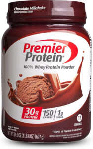 Premier-Protein-Powder-Chocolate-Milkshake-30g-Protein-1g-Sugar-100-Whey-Protein-Keto-Friendly-No-Soy-Ingredients-Gluten-Free-17-Servings - Best Protein Powder #9