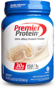 Premier-Protein-Powder-Vanilla-Milkshake-30g-Protein-1g-Sugar-100-Whey-Protein-Keto-Friendly-No-Soy-Ingredients-Gluten-Free-17-Servings-23-3-Ounces - Best Protein Powder #10